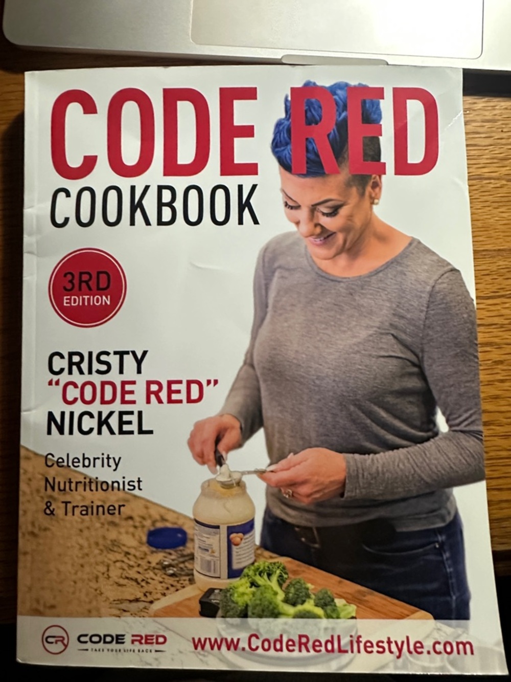 Code Red Cookbook by Cristy "Code Red" Nickel - White & Red Cover
